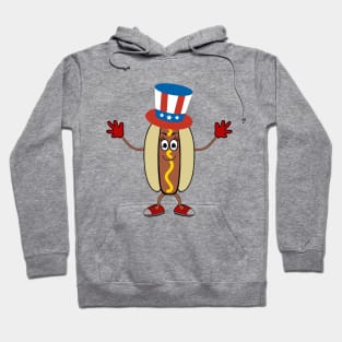 FOURTH Of July Holiday Hot Dog Hoodie